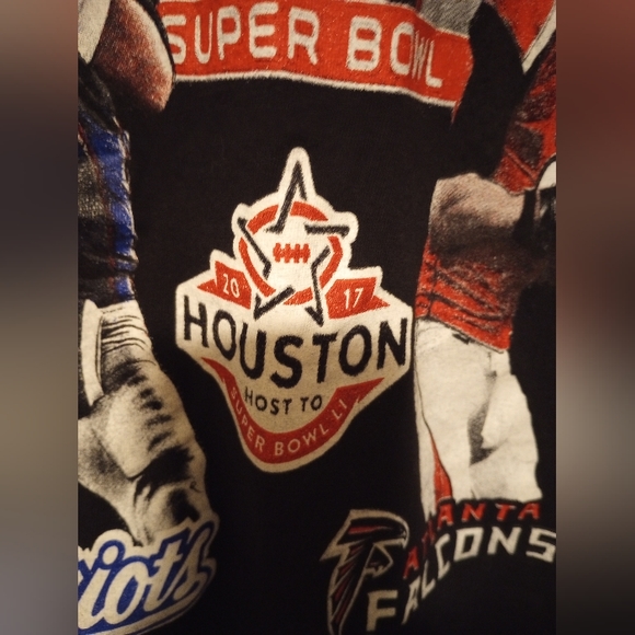 New England Patriots Atlanta Falcons Superbowl LI 2017 tee - Picture 3 of 6